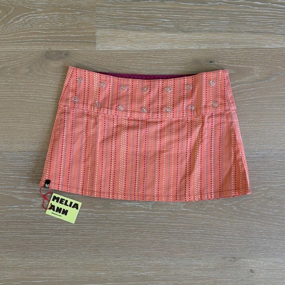 Melia Ann Bobby Reversible Skirt Size S in Magenta Orange Sunset
